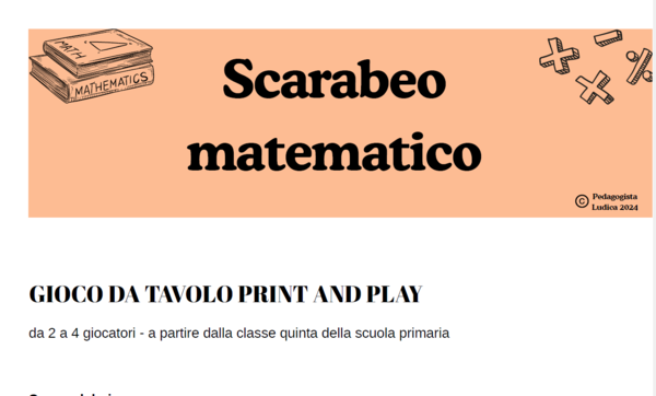 Scarabeo Matematico