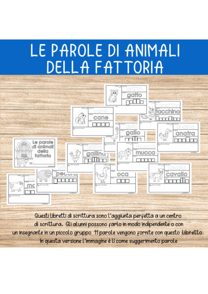 LE PAROLE DI ANIMALI DELLA FATTORIA