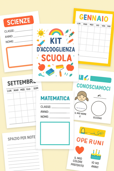 ✨ Kit completo d’Accoglienza Scuola – Materiale per Insegnanti e Alunni ✨