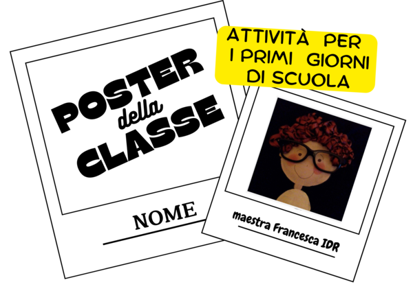 POSTER DI CLASSE B/N (decorazione d'aula)