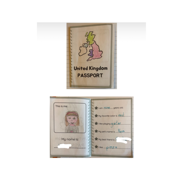 Passaporto del Regno Unito - adatto per le classi 3^-4^-5^
