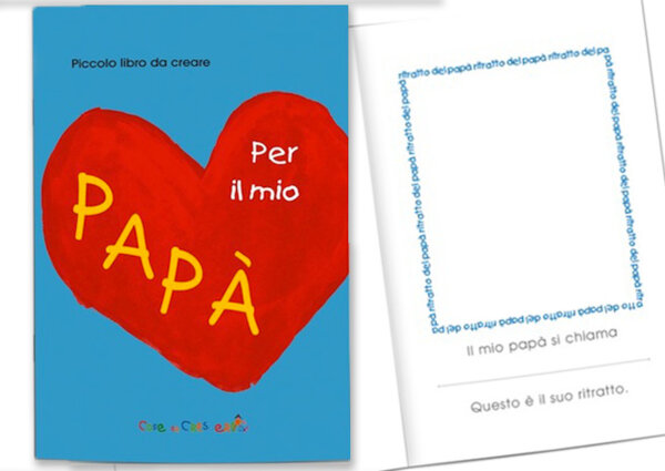 Un piccolo libro da personalizzare per la Festa del papà