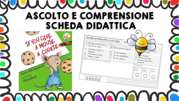 Se dai un biscotto a un topo - scheda didattica comprensione