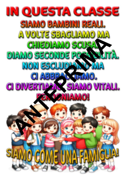 INCLUSIVITA'/EDUCAZIONE CIVICA: COME SIAMO IN QUESTA CLASSE SCUOLA PRIMARIA.