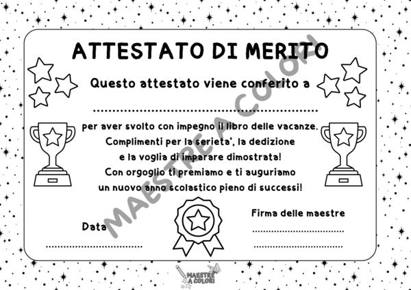 ATTESTATO DI MERITO