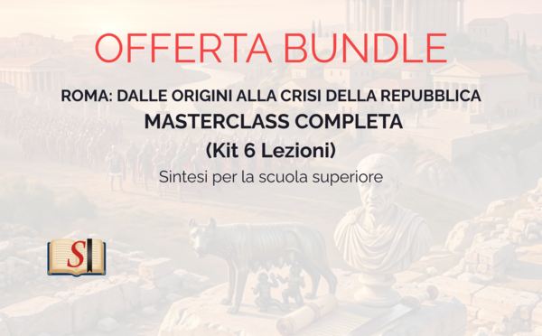 STORIA ROMANA PRIMA SUPERIORE: Maxi Bundle Completo dalle Origini alla Fine della Repubblica