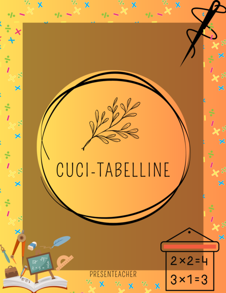 Cuci tabelline - Tabelline tutte da cucire