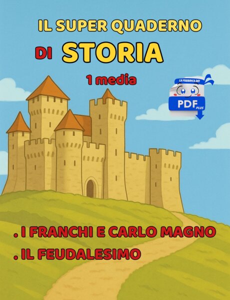 Il SUPER QUADERNO DI STORIA 1 media: I Franchi e Carlo Magno