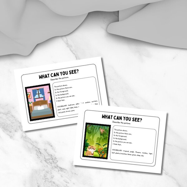 Describe the pictures - Attività di scrittura in inglese