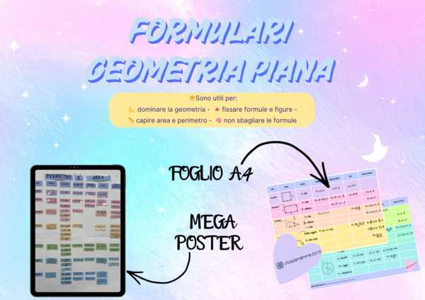 FORMULARIO/FORMULE GEOMETRIA PIANA di Vita da Mammestra