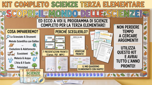 PROGRAMMA COMPLETO di scienze - terza elementare