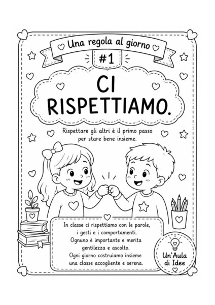 Kit delle regole di classe prima