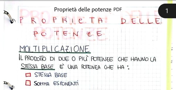 Schemi proprietà delle potenze