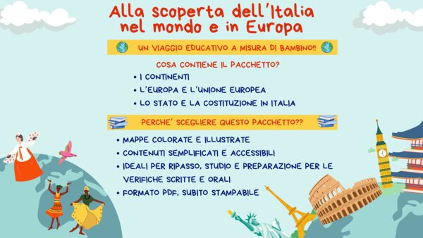 L'ITALIA IN EUROPA E NEL MONDO