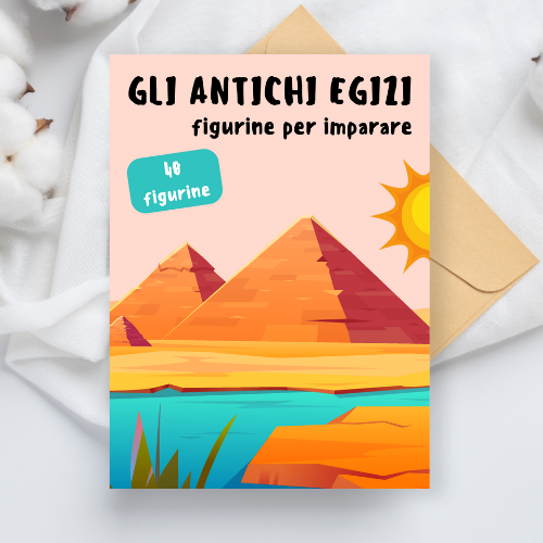Album di figurine sugli Antichi Egizi classe quarta