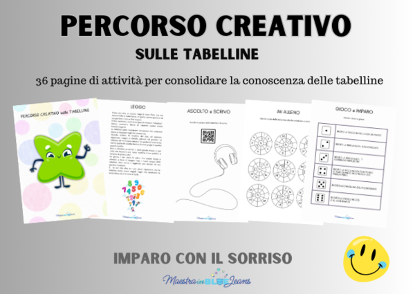 PERCORSO CREATIVO sulle TABELLINE