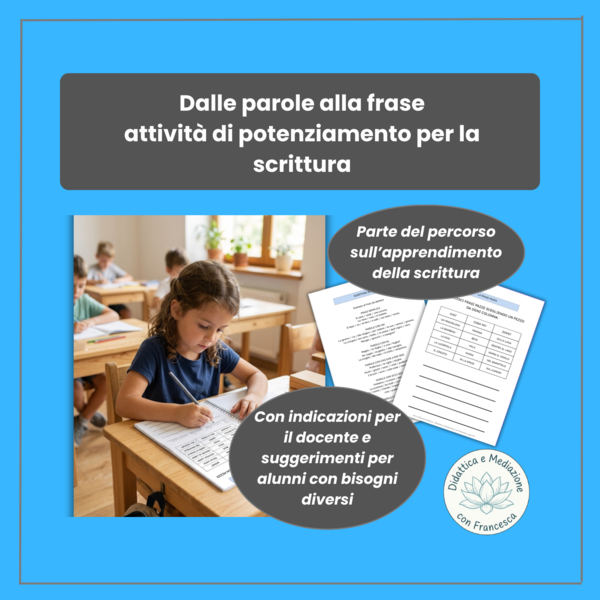 Missione Scrittura - Modulo C: Dalla Parola alla Frase (Costruzione Sintattica e Mediazione Didattica)