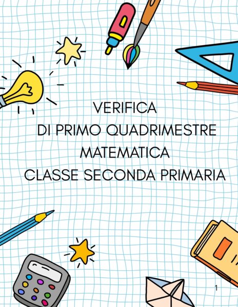 Verifica di matematica di primo quadrimestre classe seconda