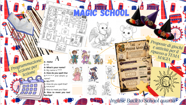 BACK TO SCHOOL - LABORATORIO DI INGLESE TEMA HARRY POTTER: Ripasso per inizio classe quarta/fine classe terza