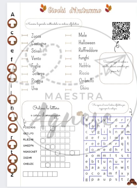 Giochi Linguistici d'autunno