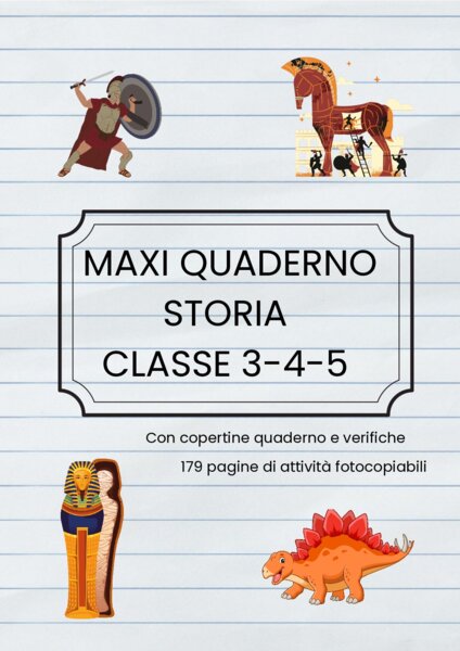 MAXI QUADERNO STORIA Cl 3-4-5