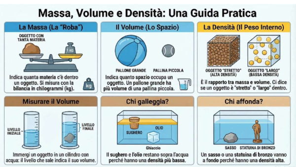 Densità, volume e massa: una guida pratica