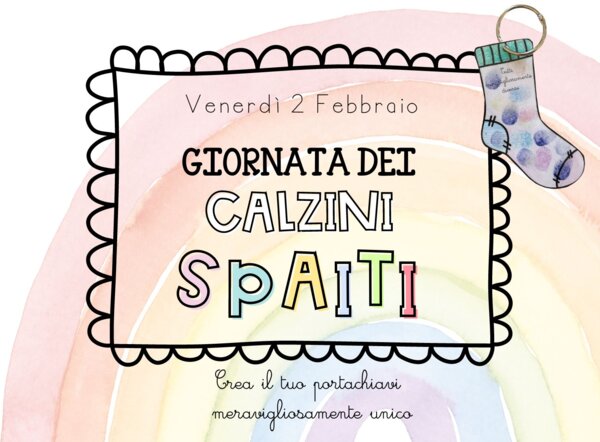 GIORNATA DEI CALZINI SPAIATI- UN MERAVIGLIOSO PORTACHIAVI per celebrare l'unicità