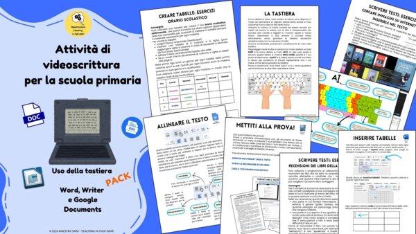 Attività di videoscrittura per la scuola primaria (Pack completo)