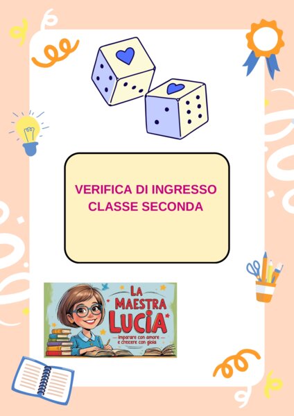 VERIFICA DI INGRESSO CLASSE SECONDA