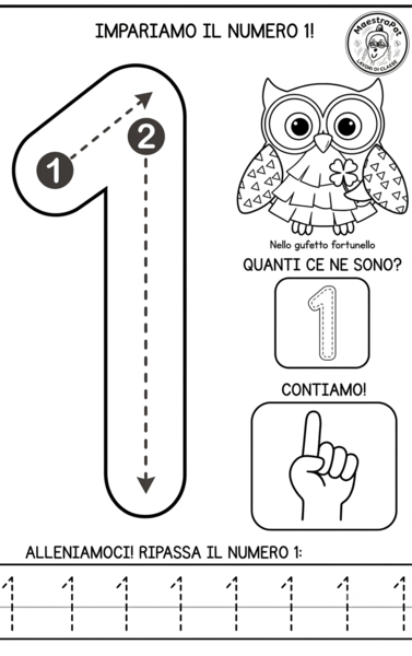 PREGRAFISMO NUMERI 1-9