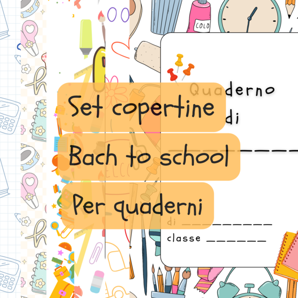 Copertine per quaderni da stampare - Pdf - Back to School