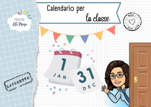Calendario per la classe - da costruire e personalizzare