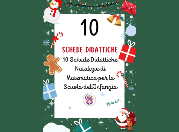 10 Schede Didattiche Natalizie di Matematica🎄