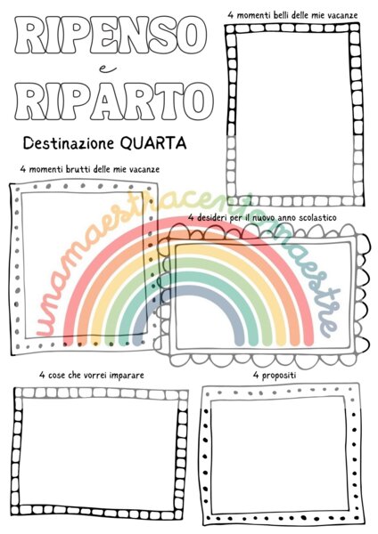 Scheda accoglienza classe quarta