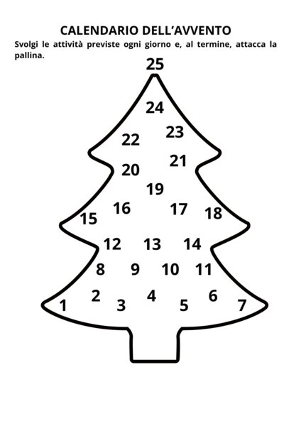 CALENDARIO DELL'AVVENTO
