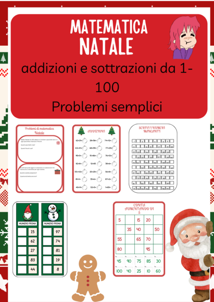 Matematica di natale: problemi e operazioni add-sott