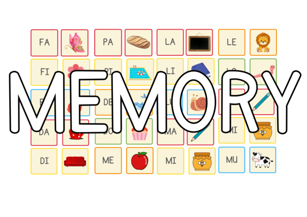 MEMORY DELLE SILLABE