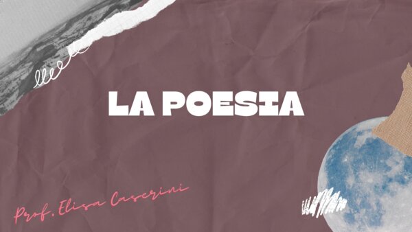 I PRINCIPALI ELEMENTI DEL TESTO POETICO