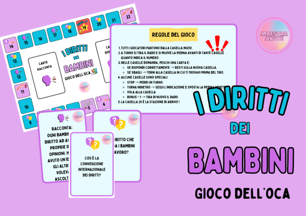 Gioco dell'oca "i diritti dei bambini"