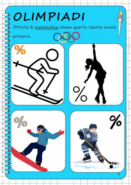 Olimpiadi invernali attività di matematica classe quarta/quinta scuola primaria