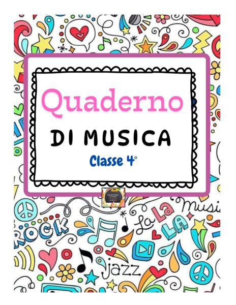 Quaderno di Musica per Classe 4^ per la scuola primaria