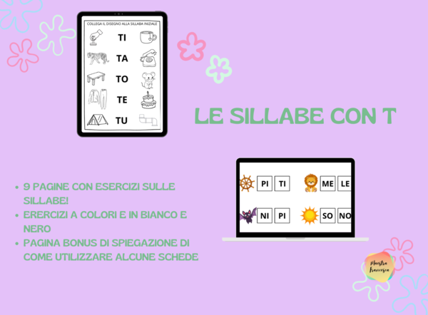 SILLABE CON T