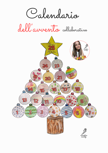 Calendario dell'avvento collaborativo- Maestra Marty