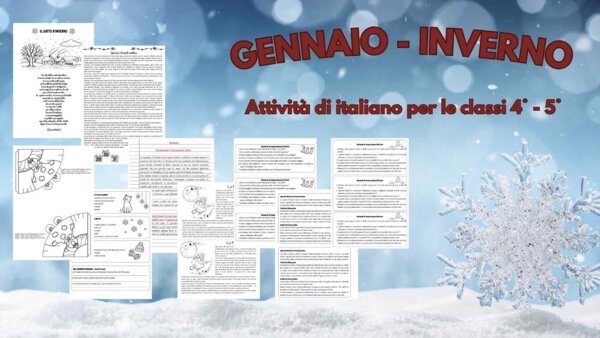 ❄️ ATTIVITÀ GENNAIO - INVERNO per CLASSI 4ª-5ª PRIMARIA ❄️