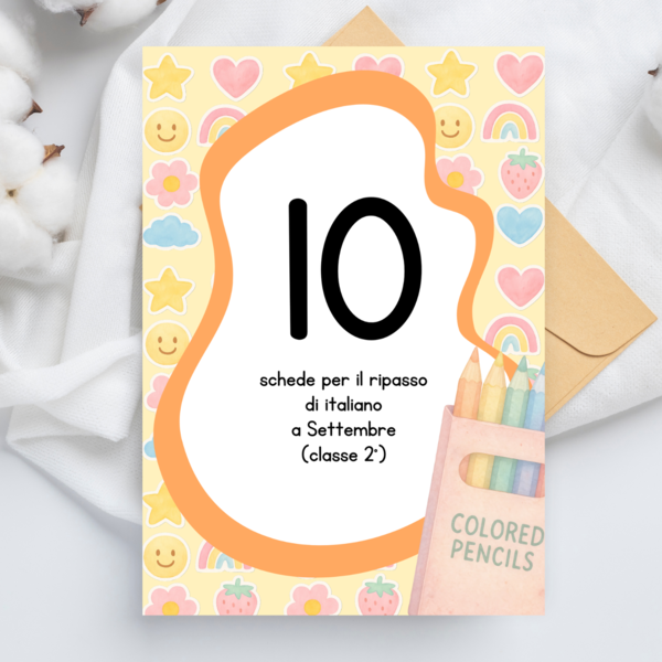 Schede di ripasso di italiano per la classe seconda - Back to School