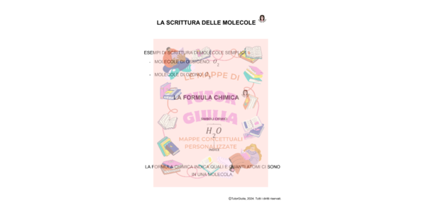 LA SCRITTURA DELLE MOLECOLE