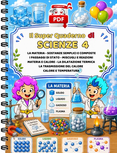 SUPER QUADERNO DI SCIENZE 4 - la materia