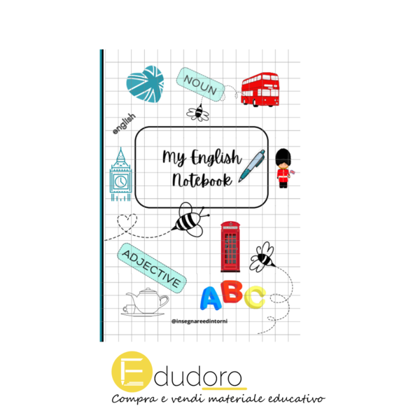 Copertina per notebook di inglese