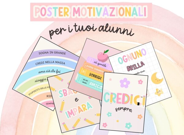 POSTER MOTIVAZIONALI per la classe