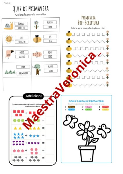 Schede italiano e matematica